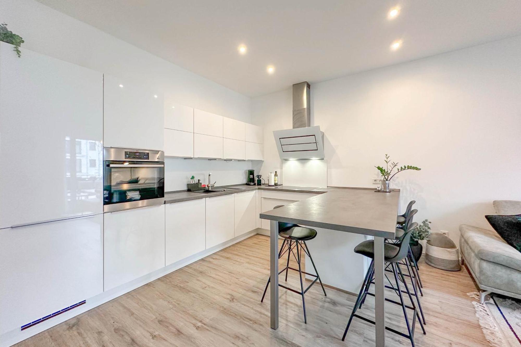 Modernes Trierer Cityloft Mit Grossem Balkon Kültér fotó